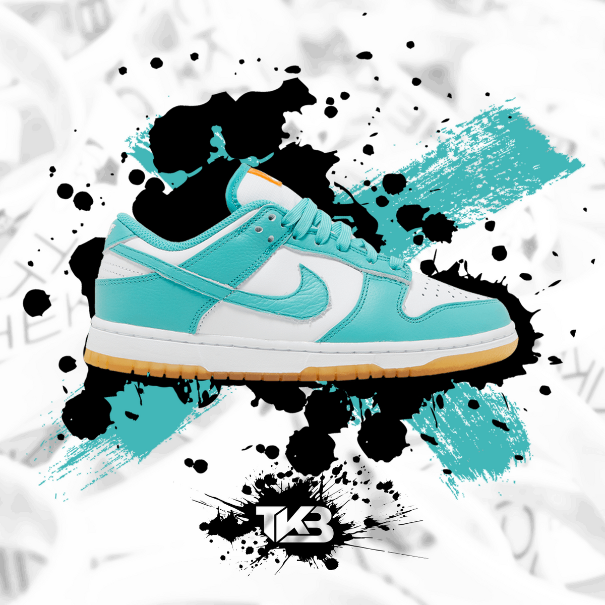 Teal Zeal Dunk Low Thekikback