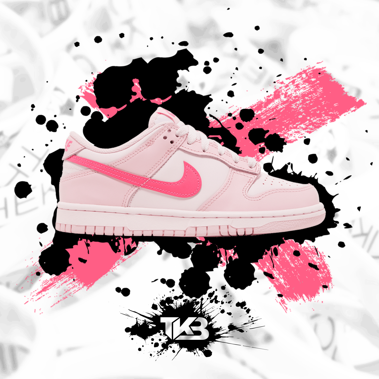 Triple Pink Dunk Low's
