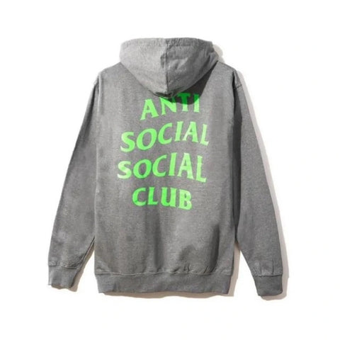 Anti Social Neon Green Grey Hoodie